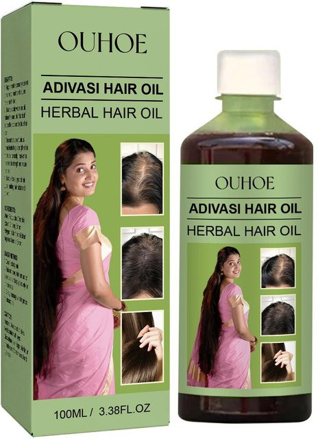 OUHOE Kräuter-Haaröl mit Vitamin E, Ingwerwurzelöl, Damen - Bild 1