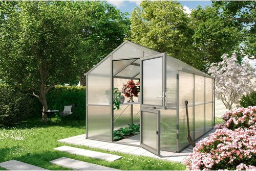 KGT Gewächshaus Iris in Grau mit 7,53 m² Fläche - Bild 1