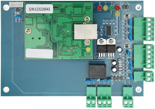 Neoglint TCP/IP Netzwerk Zutrittskontrollpanel für Einzelne Türen in Blau - Bild 1