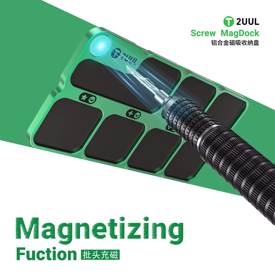 2UUL ST95 MagDock Magnetische Schrauben-Lagerungsmatte mit Partition Organizer für Mobiltelefone und CNC-Werkzeuge aus Legierung - Bild 2