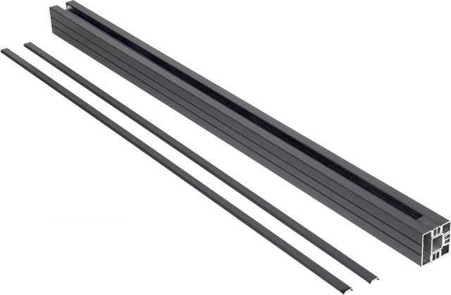 Floraworld Alu-Pfosten für Steckzaun-System zum Aufdübeln, Grau, B/T/H: 6,8 x 6,8 x 120 cm - Bild 1
