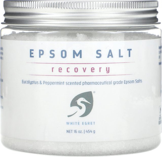 White Egret Bittersalz mit Eukalyptus und Pfefferminze, 454 g - Bild 1