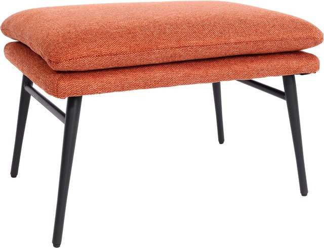 Polsterhocker MCW-L62 als Sitzhocker oder Fußablage in Terracotta-Braun, B/T/H: 38 x 56 x 40 cm - Bild 1