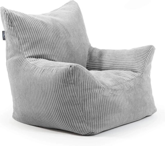 Mokebo Kindersessel Pausenheld aus Cord in Grau - Bild 1
