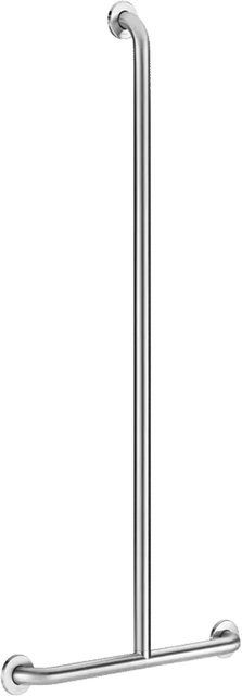 Delabie Handlauf T-Form aus Edelstahl in Silber, Durchmesser: 32 mm, Länge: 115 cm, Tiefe: 50 cm - Bild 1