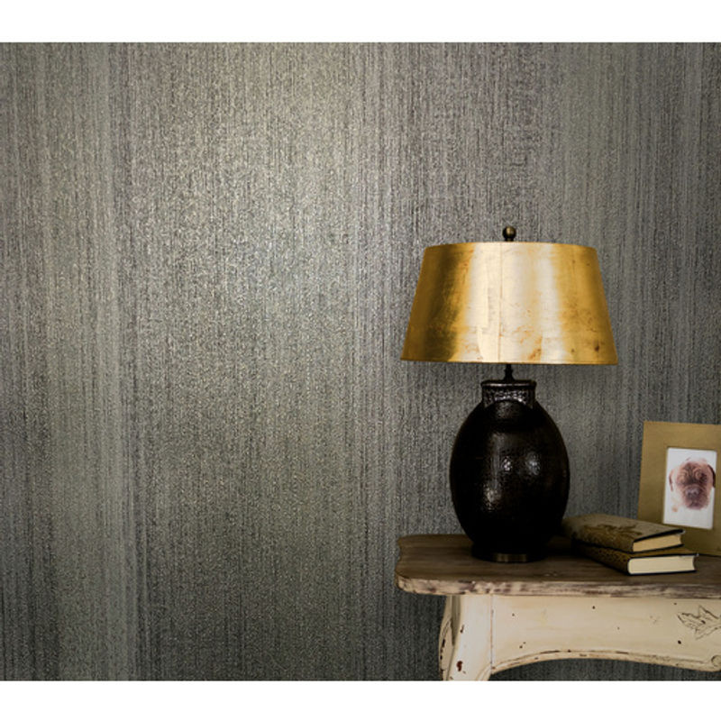 Marburg Vliestapete Vintage Deluxe Streifen Struktur in Grau und Gold - Bild 3
