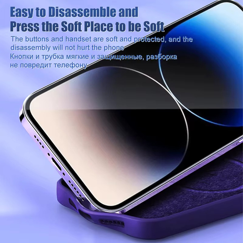 FUKABO MagSafe Flüssigsilikon Schutzhülle für iPhone 11 bis 16 Pro Max Plus in Blau - Bild 3