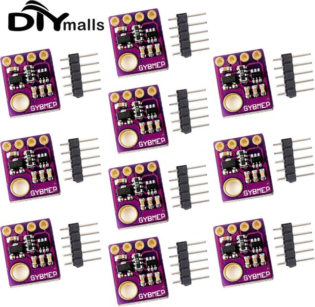 DIYmalls BME280 Digitaler Sensor für Temperatur, Luftfeuchtigkeit und Luftdruck, I2C und SPI, Lila - Bild 1