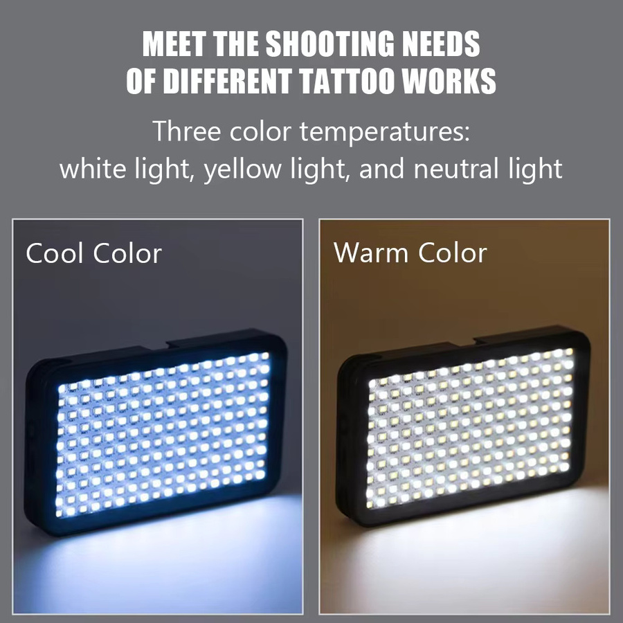 Usiriy LED Professionelles Tisch-Fülllicht mit CCT und Dimmer in Schwarz für Fotografie, Tattoo-Aufhellung und Video - Bild 4