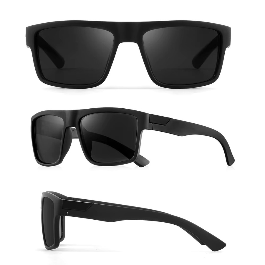 CRIXALIS Sonnenbrille, Vollrand, Quadrat, Herren, Schwarz, Kunststoff - Bild 4