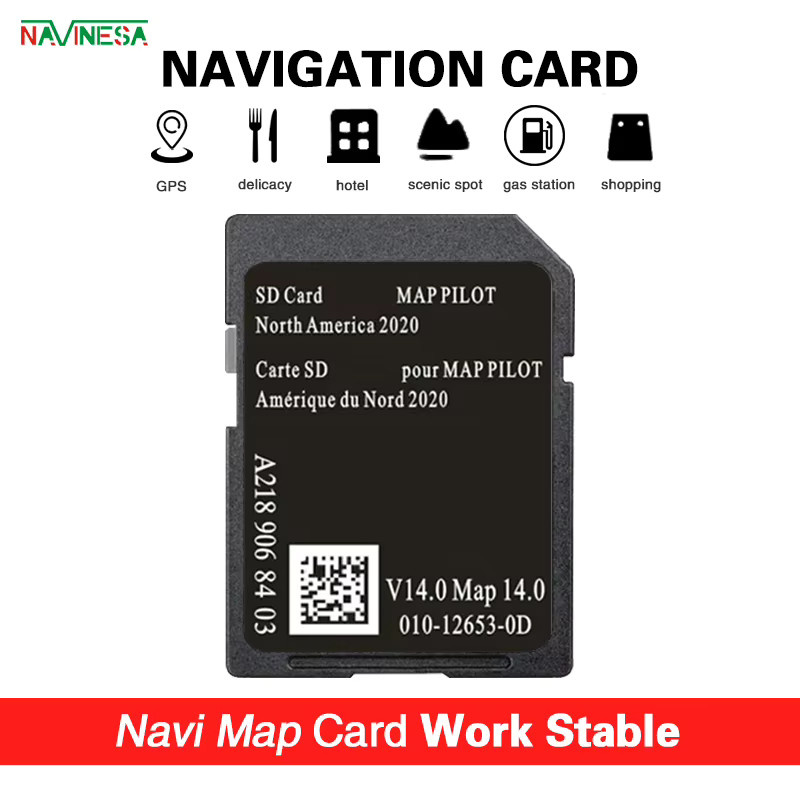 Garmin GPS Navigation SD Speicherkarte für Mercedes AMG C-Klasse und CLA, Vollversion 2020 Nordamerika, Schwarz - Bild 3