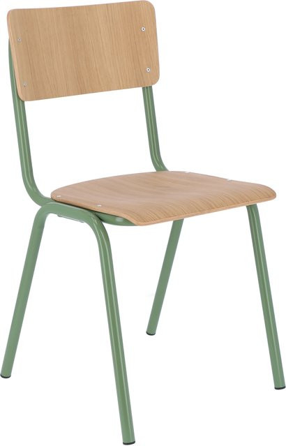Jan Kurtz Zero Stuhl in Beige oder Grün aus Metall und Holz für Wohnzimmer und Home Office - Bild 1
