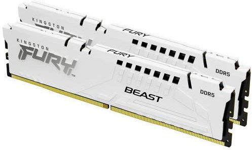 Kingston FURY Beast DDR5 PC-Arbeitsspeicher Kit 64GB 2 x 32GB 5200MHz CL40 White KF552C40BWK2-64 - Bild 1