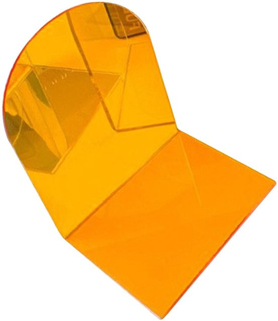 CosyHome Buchstützen aus Acryl, 1 Paar, rutschfest und dekorativ, transparent Orange - Bild 1