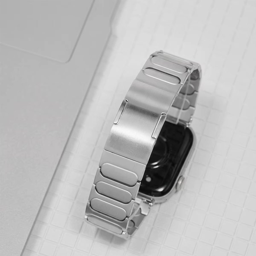 CAOWTAN Uhrenarmband Titan, Silber, Unisex - Bild 1