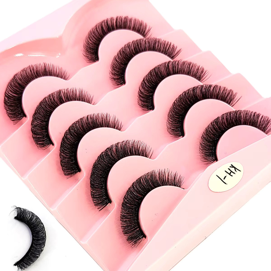 AMSDCN Falsche Wimpern, 3D-Nerzwimpern, Black, Unisex - Bild 4