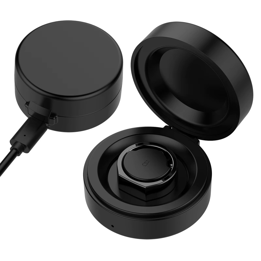 ALLOET Tragbare Reise-Ladestation in Schwarz mit USB-C-Kabel für Oura Ring Gen3 und Gen4 - Bild 4