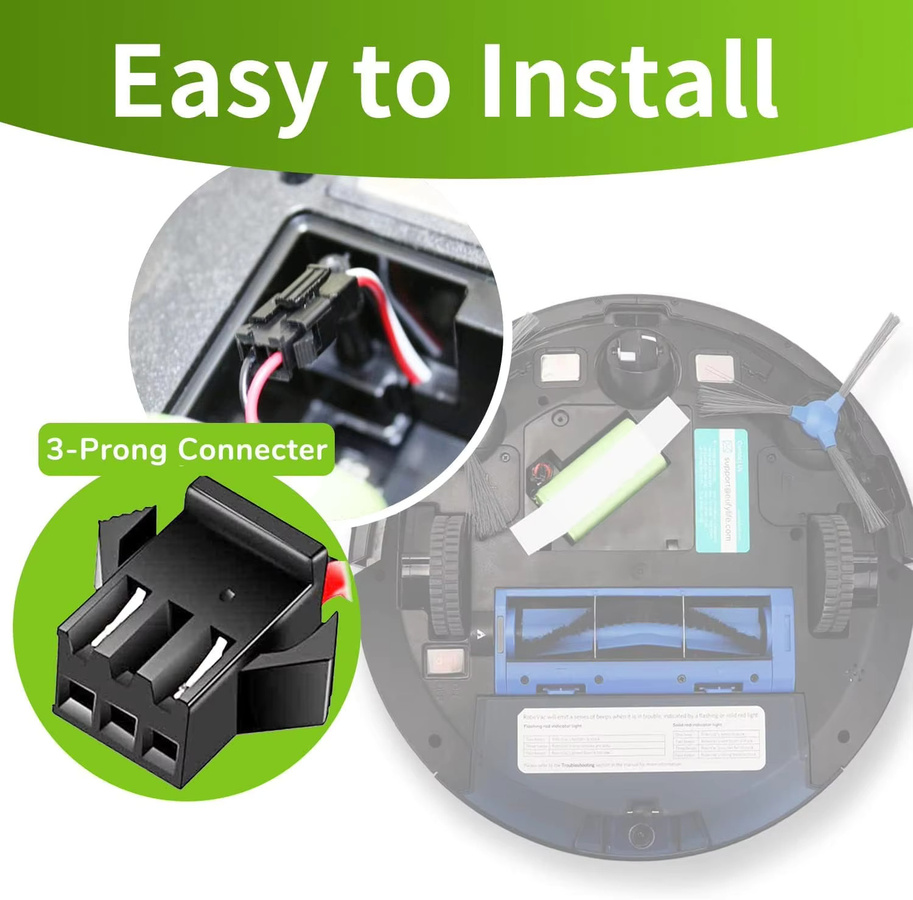 Aleaivy Ersatzakku 14,4V 2600mAh kompatibel mit Ecovacs Deebot N79S N79 DN622 500 und Eufy RoboVac 11 11S MAX 11C 12 15C 15CMAX 15T 15MAX 25C 30C 30 35C G30 G32PRO G10 Hybrid - Bild 3