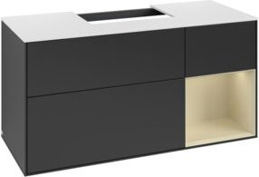 V&B Waschtischunterschrank Finion in Blau lackiert, Breite: 120 cm, Tiefe: 50,1 cm, Höhe: 50,1 cm - Bild 1