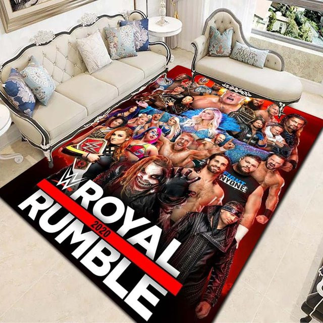 Wrestling Unterhaltung Teppich für Wohnzimmer und Schlafzimmer, Mehrfarbig, B/T: 150 x 100 cm - Bild 1