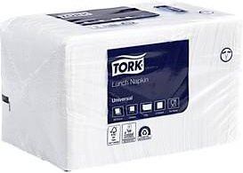 Tork Servietten Universal 509300, 1-lagig, geprägt, FSC-Papier, weiß, 8 x 500 Stück - Bild 1