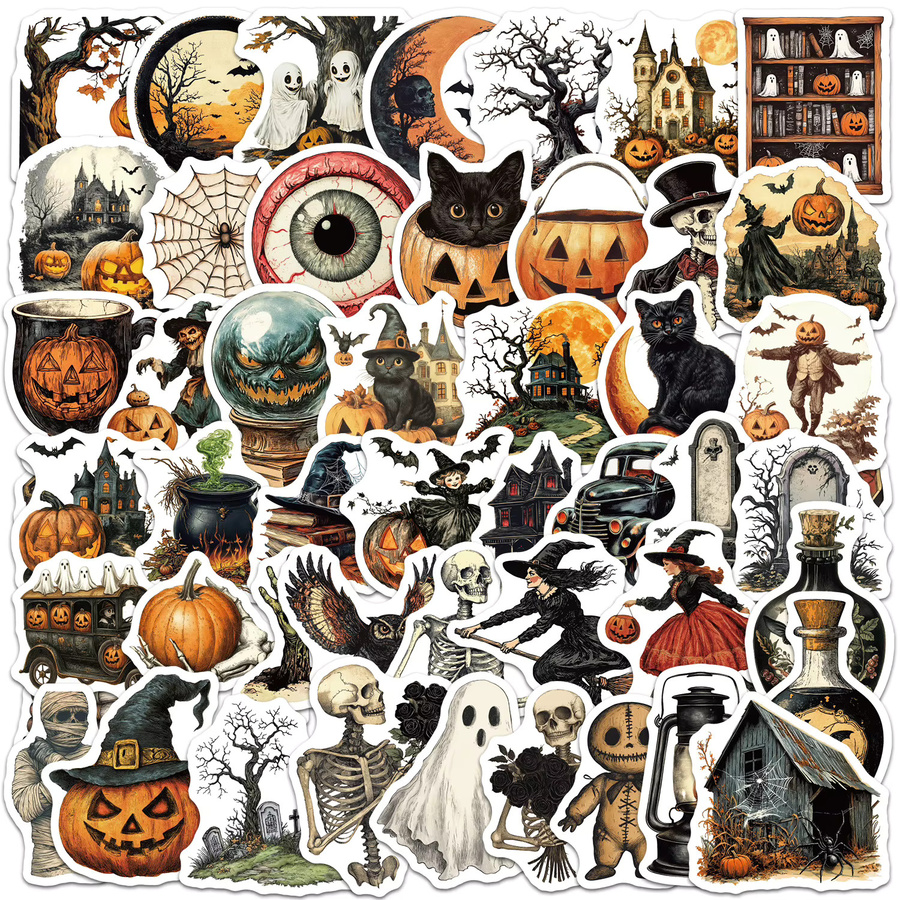 GOGOTU Horror-Halloween-Graffiti-Aufkleber, 50 Stück - Bild 2