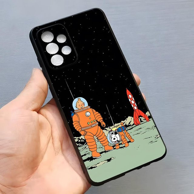 Moderne Tintin Abenteuer Handyhülle für Samsung Galaxy S26 S25 S24 S23 S22 S21 S20 Ultra Plus FE und A-Serie in Multicolour - Bild 1