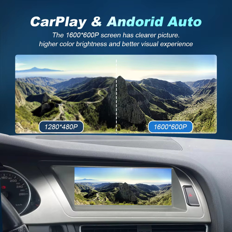 NUNOO Android 14 Multimedia-Touchscreen-Radio mit Wireless CarPlay und Android Auto für Audi A4 B8 in Schwarz - Bild 6