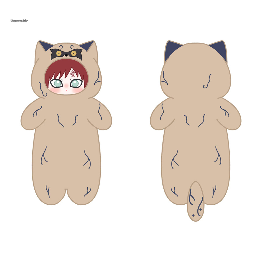 Kakashi Gaara Puppe Cosplay Plüsch-Baumwollspielzeug, 70cm, Weiches Kissen - Bild 3