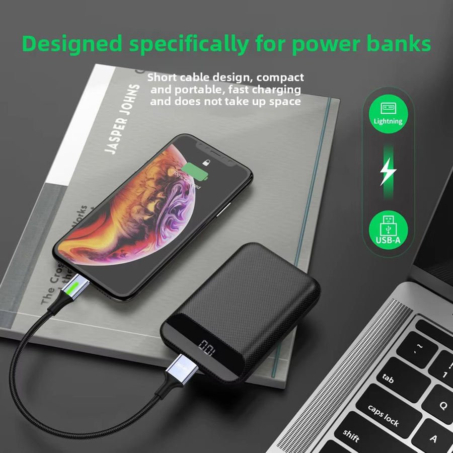 NNBILI USB-A auf USB-C Datenkabel 66W Schnellladekabel in Schwarz - Bild 3