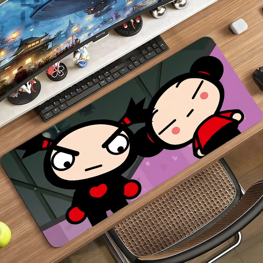 Garu Pucca Mauspad XXL rutschfeste Schreibtischunterlage in Multicolour für PC und Laptop - Bild 3