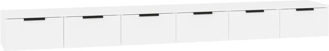 vidaXL Wandschränke 2er-Set Weiß aus Holzwerkstoff B/H/T: 102 x 30 x 20 cm - Bild 1