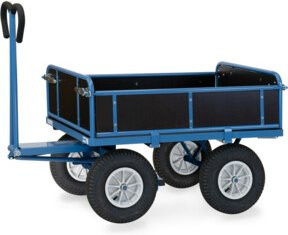 Fetra Handpritschenwagen 6454L in Blau mit Luft-Bereifung und 1000kg Tragkraft - Bild 1