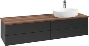 V&B Waschtischunterschrank Antao ohne Frontstruktur in Blau und Weiß, B: 160 cm, T: 50 cm - Bild 1