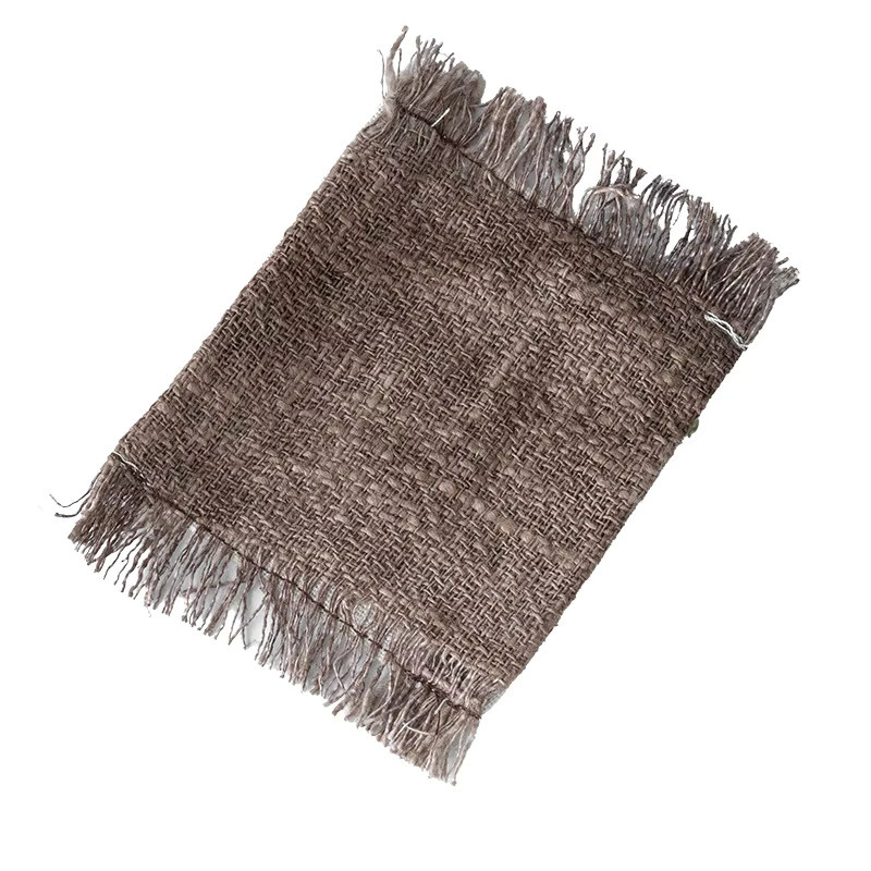 Handgemachte Zen Teetasse Untersetzer aus Filz im Retro-Stil mit Halterung, quadratisch - Bild 2