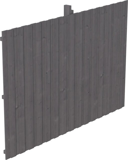 Skan Holz Rückwand aus Fichte in Schiefergrau, B/H: 78,5 x 220 cm - Bild 1