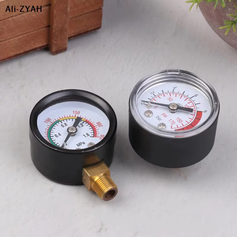 JETTING Manometer für Luftkompressor und Hydraulikflüssigkeit, 0–12 bar / 0–170 PSI, Schwarz - Bild 2