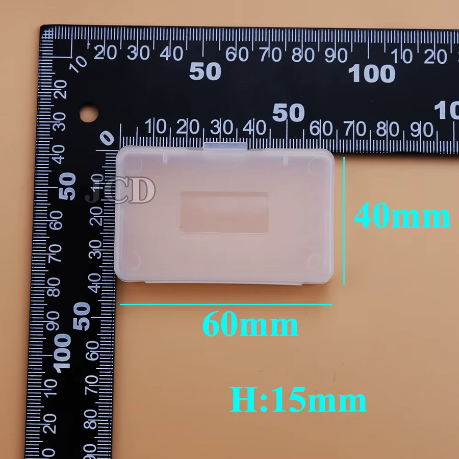 ChengHaoRan 10er Set Kunststoff-Spielkassetten-Kartenetui für GameBoy Color GBC GBA GBP, transparente Anti-Staub Schutzboxen - Bild 2