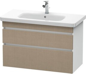 Duravit Waschtischunterschrank DuraStyle in Weiss, B/T: 93 x 44,8 cm, wandhängend mit 2 Schubladen - Bild 1