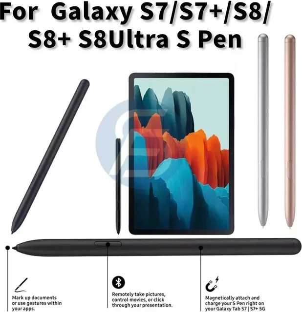 Samsung Original S Pen Stylus mit Bluetooth für Galaxy Tab S7, S7+, S8, S8+ und SM-T970, T870, SM-X700, X800 in Schwarz - Bild 1