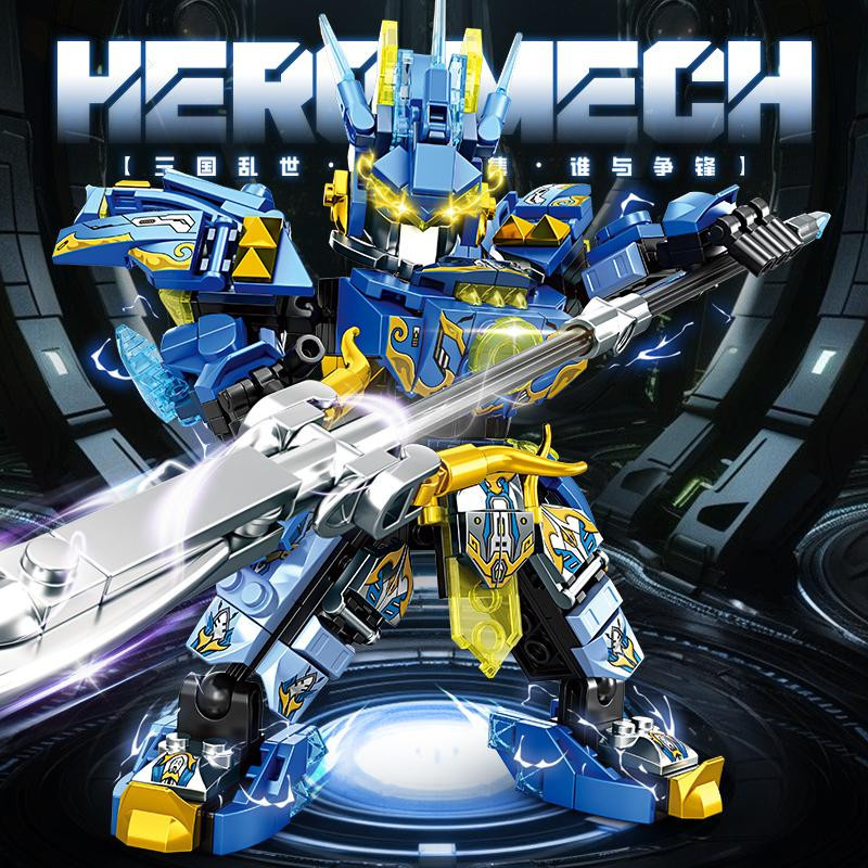 Linyi toy Blaue Mechanische Maschine Bausteine ab 3 Jahren - Bild 6
