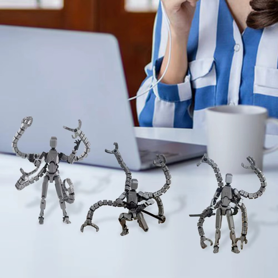 3D-gedruckte Action-Oktopus-Figuren, Shinigami Action-Figuren, bewegliche Pendel-Dummy-Puppen - Bild 2