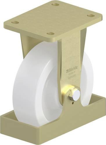 Blickle Schwerlast-Bockrolle BS-SPO 160G-FS in Stahl, Rad-Durchmesser: 160 mm, Tragfähigkeit: 850 kg - Bild 1