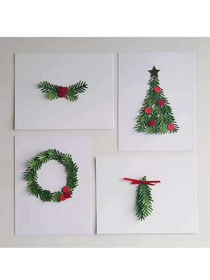 Metall Stanzform Weihnachtsbaum Kiefer und Nadelkegel für Scrapbooking und Kartenherstellung - Bild 2