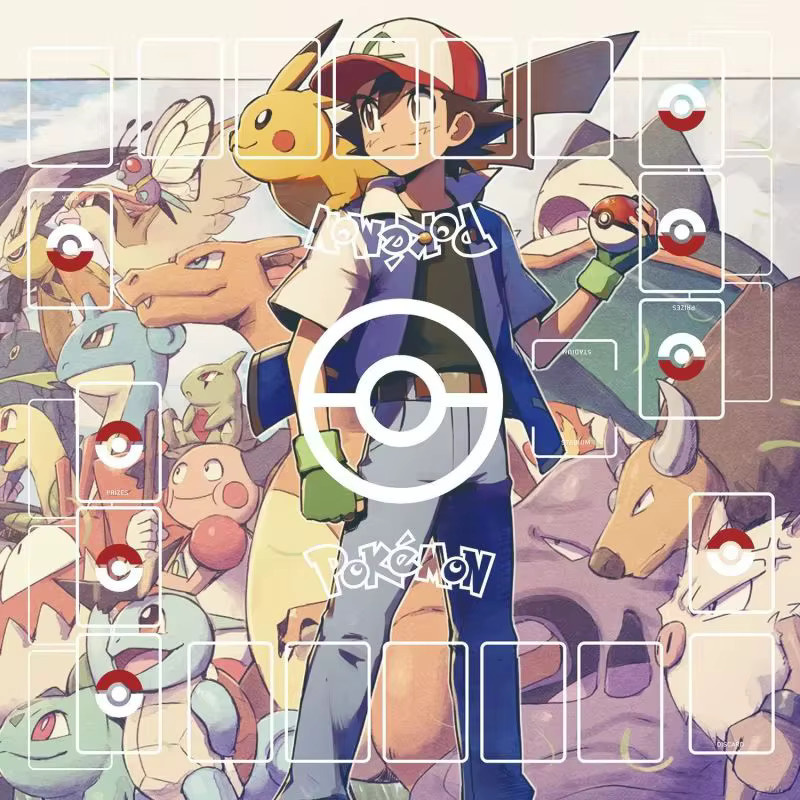 Bandai Pokémon Card Battle Game Tischset für 2 Spieler, Pikachu und Charizard, Mehrfarbig - Bild 1