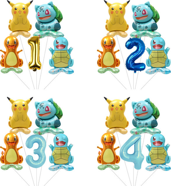Potdemiel Pikachu Cartoon Aluminiumfolienballon in Mehrfarbig für deine Partydekoration und Geburtstagsfeier - Bild 1