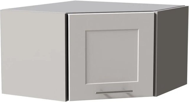 Feldmann-Wohnen Eckhängeschrank Oslo W10/60/36 in Grau und Weiß Matt mit Soft-Close-Türen, B/T/H: 60 x 60 x 36 cm - Bild 1