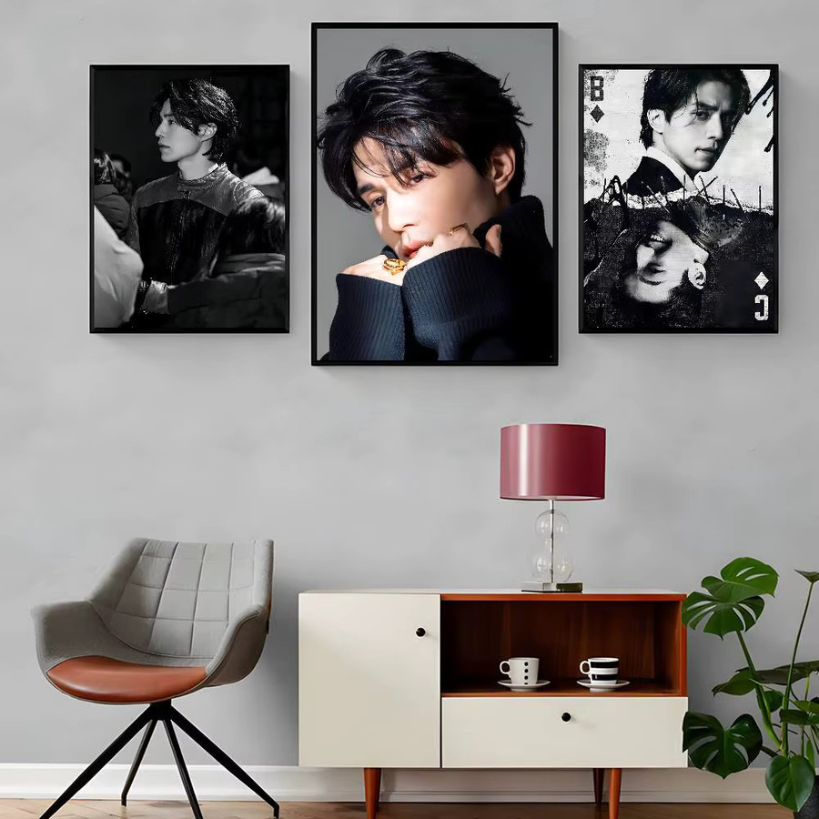 Kayou Lee Dong Wook Poster, selbstklebender und wasserfester Papieraufkleber in Mehrfarbig, Rechteckig, B: 15,0 cm, H: 15,0 cm, T: 15,0 cm - Bild 2