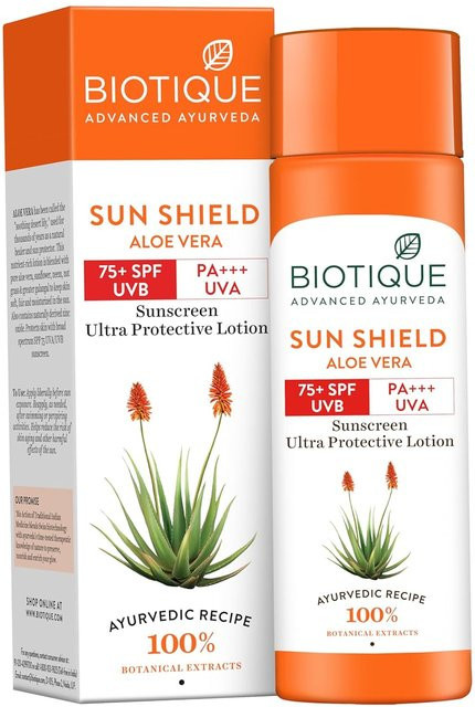 Biotique Aloe Vera Sonnenschutzlotion LSF 75+, 190 ml - Bild 1