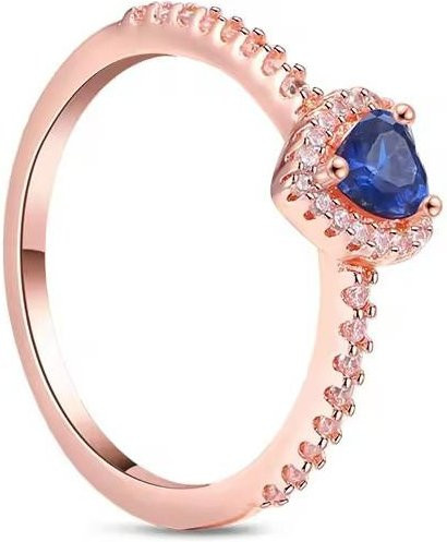 Ring 925 Silber, Herzförmig, Zirkonia, Damen - Bild 1